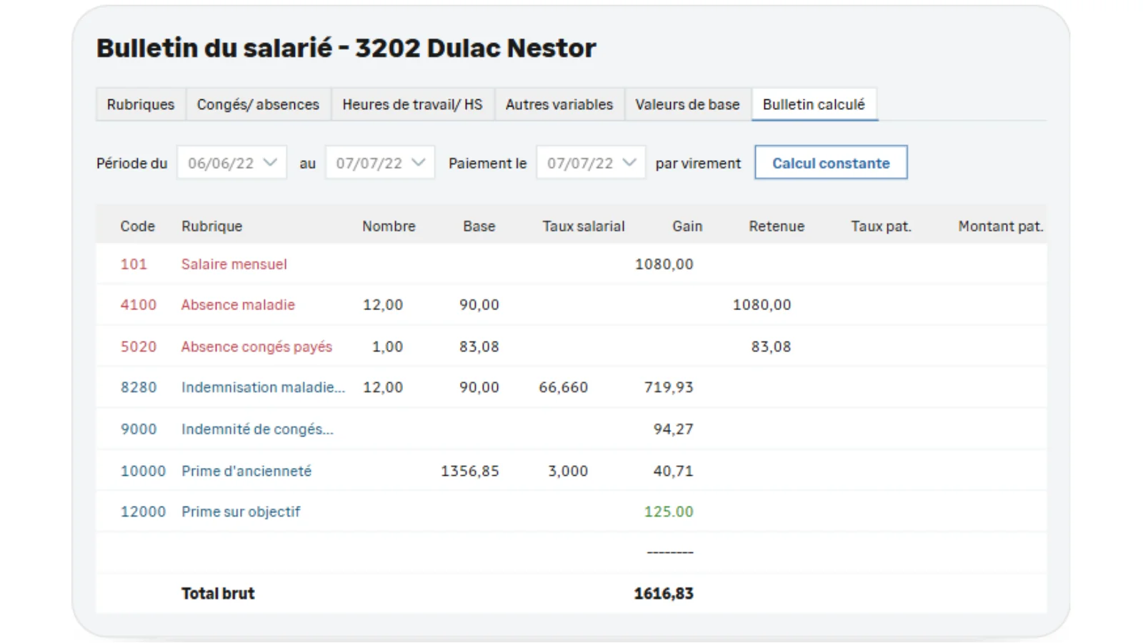 Sra Produit Sage 100 Gestion Paie Dashboard