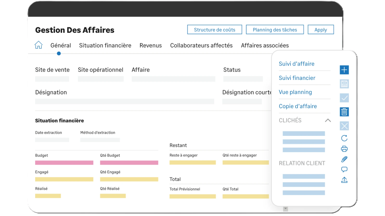 Sra Produit Sage X3 Project Management Dashboard